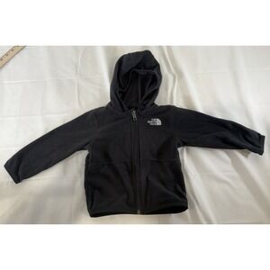 THE NORTH FACE GLACIER FULL ZIP FLEECE HOODIE BABY SIZE 12-18 Months Black